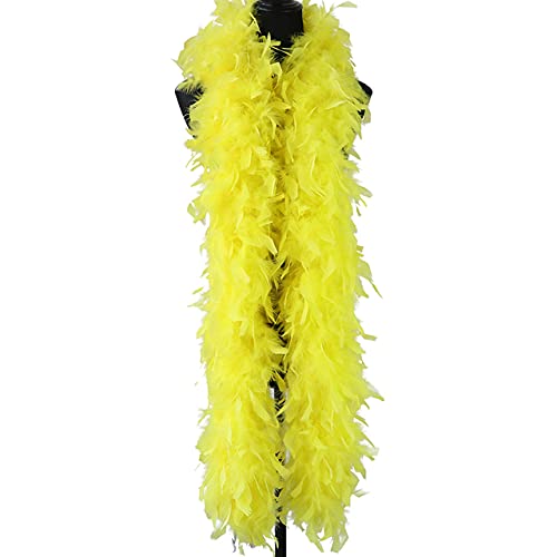 Set De 2 Boas En Plumes Naturelles De Turquie + Lunettes De Soleil Cœur – Accessoire Fancy Pour Soirées, Danses, Mariages, Halloween – Longueur 2 M
