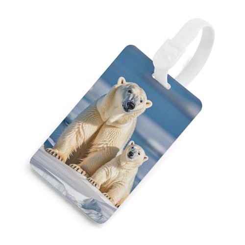 Étiquettes à bagages avec bouclier de protection lot de 2 Blanc Taille unique