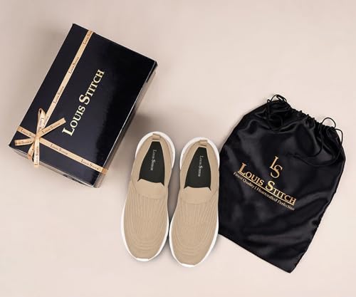 Image of LOUIS STITCH Men's Lightweight Athleisure Sport Shoes | Ultra Cushioned Sole | Slip-On Sneaker and Athleisure Wear | Perfect for Casual, Gym & Travel Wear | LS-AT-FK-