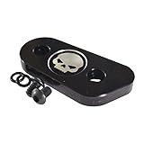 Das Cover ist schwarz beschichtet und mit einer coolen Skull / Totenkopf Fräsung.