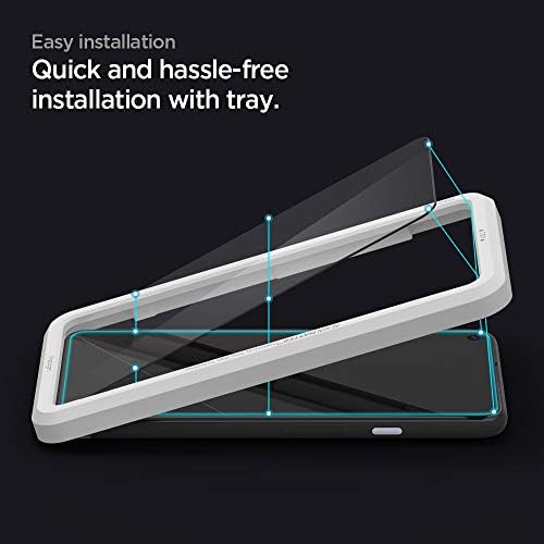 Spigen, 2 Pack, Screen Protector for Pixel 4a 5G, Glas.tR AlignMaster, Auto-Align Technology, Case Friendly, High responsiveness, Pixel 4a (5G) Compatible Tempered Glass Screen Protector