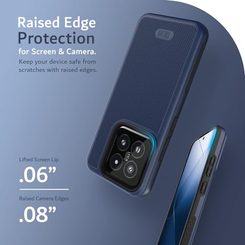 Image of TUDIA MergeGrip Designed for Xiaomi 14 5G Back Cover (2024), [Magsafe Compatible] Military Grade Dual Layer Shockproof Slim Tough Heavy Duty Protection - Indigo Blue