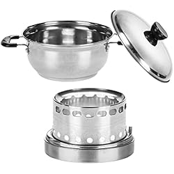 Comprar Olla Horno ZCSXK Spirit Cooker con Olla | líquido Mesa | Olla Caliente portátil Barbacoa, Utensilios Cocina Horno con Olla