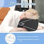 jiaao Memory Foam Travel Neck Pillow for Airplane- 360° Ergonomic Head and Neck Support for Flight, Car, Train, Bus - Soft Travel Pillow for Side & Back Sleepers with Travel Pouch（Black） - Image 3