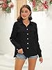 Runcati Womens Button Down Shirt Cotton Linen Long... #4