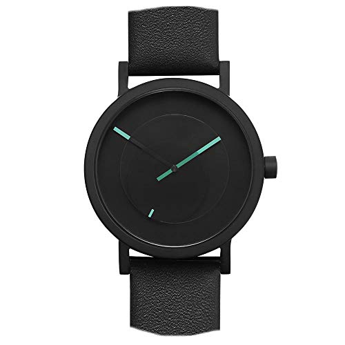 Projects Watches "Tangency Cuarzo Acero INOX IP Negro Azure Cuero Reloj Unisexo