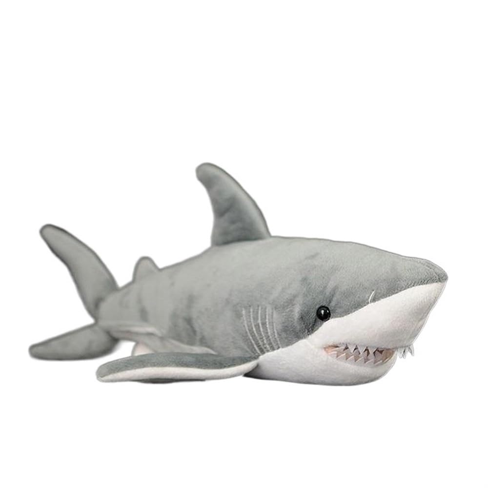 Amazon.co.jp: シミュレーションかわいいホオジロザメ人形サメ