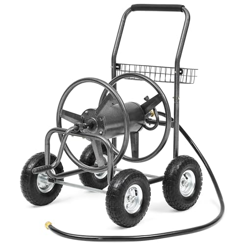 Autodaya Garden Water Hose Reel Cart - 250 ft. Capacity