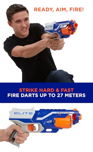 Image of Nerf Disruptor Elite Toy Blaster,6-Dart Rotating Drum with Darts, Toys for Kids Teens&Adults, Outdoor Toy for Boys, Birthday Gift for Kids Ages 8+