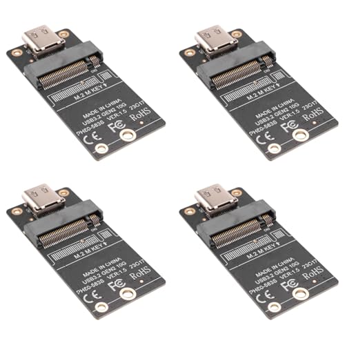 4X Adaptador M.2 a Tipo-C para SSD con Chip JMS583 10Gbps miniatura 1