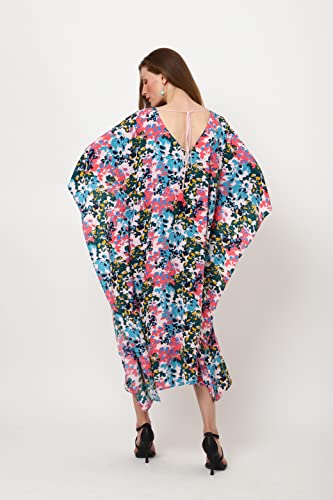 Robe de plage rouge fleuri ample chic pour vos vacances d'été - 6
