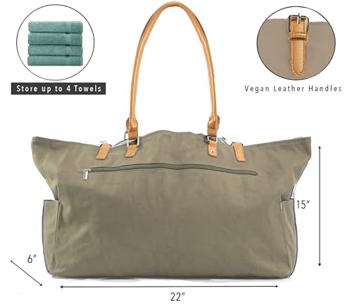 Image of Keho Waterproof Beach Bag with Pockets For Women (Sandproof)