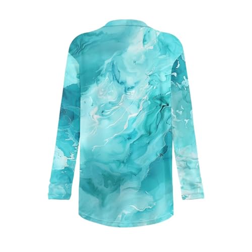 Image of Biyejit Women's Long Sleeve Open Front Cardigan Casual Loose Lightweight Cardigans with Pockets Drape Cardigan