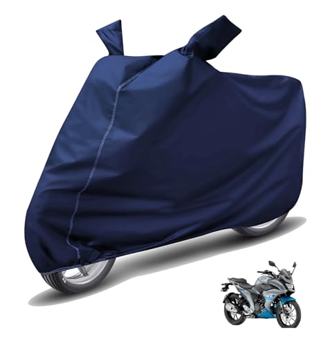 Image of Auto Hub Waterproof Bike Cover Compatible with Yamaha Fazer Dustproof, UV Protection Two Wheeler Bike Fazer Cover - Blue