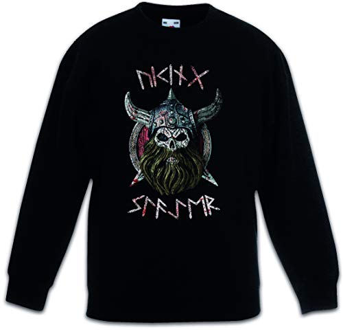 Pullover noir pour enfants au style graphique et moderne