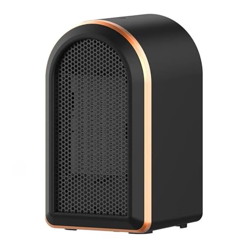 Calefactor de escritorio portátil tipo mini calefactor/ventilador for oficina,Dispositivo de calentamiento(Nero)