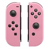 Enadvd Replacement for Nintendo Switch Controller, Switch Wireless Controllers Compatible with Switch/Lite/OLED, Support Motion Control/Wake-up/Dual Vibration (Pink-Pink)
