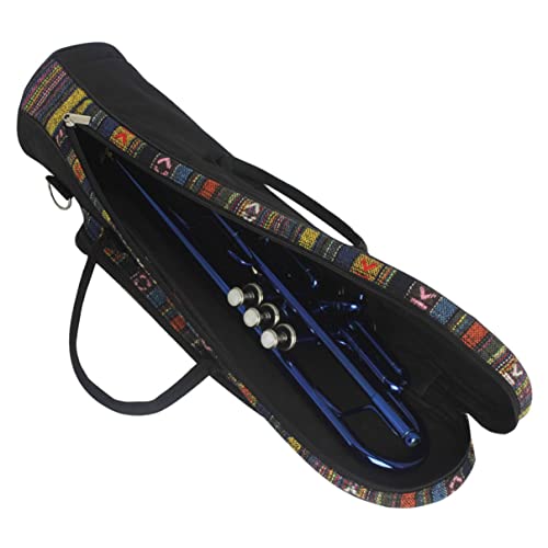 KUYYFDS Trumpet Gig Bag Soft Trumpet Case Oxford Cloth with Shoulder Belt Durable Double Zippers for Musical Instrument Cases Bags - Thumbnail 2