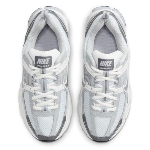 Nike Vomero 5 Big Kids' Shoes (HF6998-002, Pure Platinum/Summit White/Dark Grey/Metallic Silver) Size 5.54