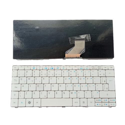 FDMOZRE US ���V�A �X�y�C���� �A���u �u���W�� ����L�[�{�[�h Acer�p Aspire One 521 522 533 532 D255 D255E D257 D260 D270 VCY57(BR �z���C�g)