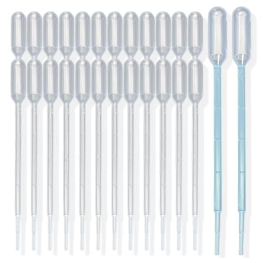 Zkupanx 1mL Pipettes Dropper 100PCS, Premium Disposable Plastic Transfer Pipette for Essential Oils, Lab, Health Care, Crafts, Measuring and Transferring a Variety of Liquids - Eye Dropper