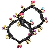 Yardwe Bauchtanz Armband mit Glocken Leichte Flexible Handgelenksmanschetten für Damen Modisches Tanz-accessoire für Bühnenauftritte Yoga und Kostüm Traditioneller Ethno-stil