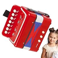 Kids Accordion Toy - Musical Instrument For Children, Portable 7 Keys Button Accordion | Beginner Educational Music Learning Toy, Mini Handheld Rhythm Instrument With Straps For Boys Girls Age 3