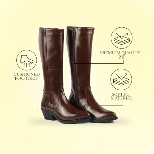 Image of FAUSTO Women Flared Heel Boots