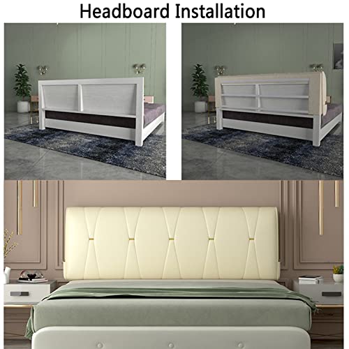 Haipeng Bedside Bed Backrest Cushion, 10Cm Thick Comfortable Back Support Pillow, Long Ergonomic Lumbar Pads For Hotel Bedroom, 7 Sizes (Color : Twilight Gray, Size : 90X10X60Cm) #TOP6