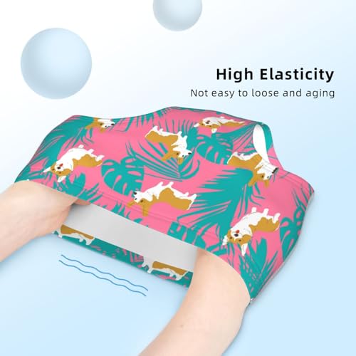 Corgi Dog And Tropical Leaf Girls' Underwear Soft Cotton Little Girls Panties Comfort Briefs4