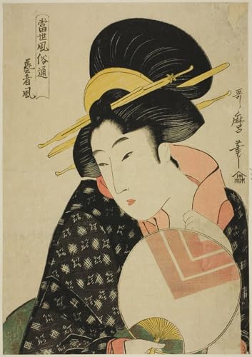 Art mural japonais Kitagawa Utamaro pour créer une ambiance zen dans votre salon ou bureau