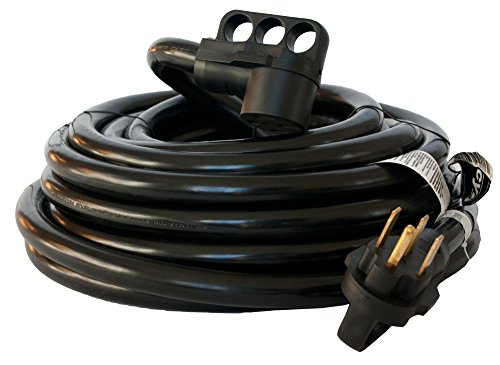 Exclusive Discount 50% Price 50 Amp Cynder 02016 RV Camper Electrical Extension Cord 50' ft with Handle (50 Feet, Black)