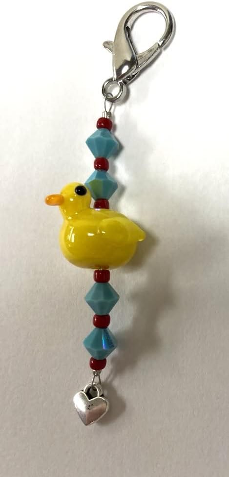 Kelmscott Designs/Embellishing Bits - 3.25 Rubber Ducky Scissor Fob