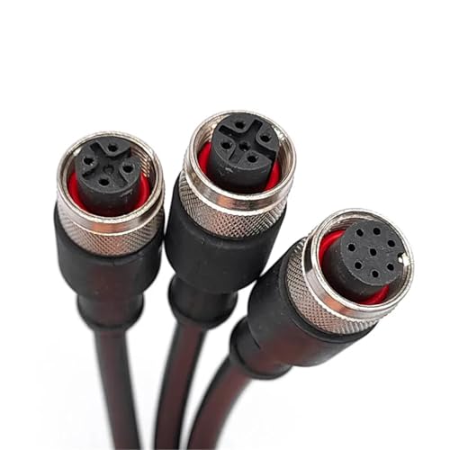 Cable M12 macho angular con 4 pines y 2m de PVC para brazos robóticos y bandas transportadoras 6