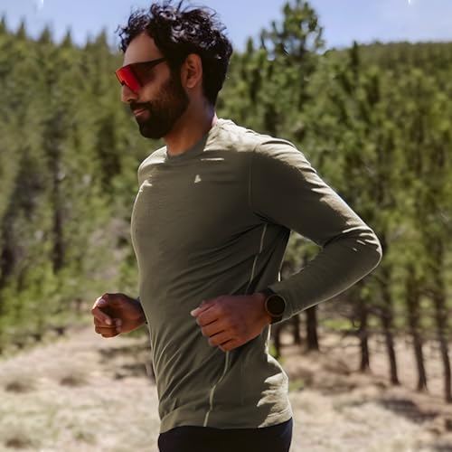 Men’s Merino Wool Base Layer Shirt – Long Sleeve Thermal Hiking Ski Outdoor Quick-Dry Warm Top3