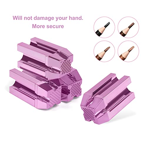 Augenbrauen-Spitzer-Basis, Augenbrauenstift-Schärfwerkzeug, 4-in-1 leichter Augenbrauen-Spitzer-Basis für Eyeliner, Lippenstift und Augenbrauenstifte, Augen-Make-up-Bleistiftspitzer