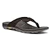 Vionic Mens Bryce Toe Post Sandal Black/Grey Size 10