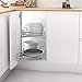 Menage Confort SEMICIRCULAR 180º Bandeja para esquinero de Cocina, Metal, Ancho Puerta 500mm / Alto Producto 630-730mm