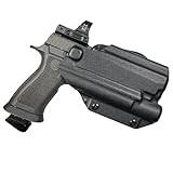 OWB Paddle Holster - Outside The Waistband fits Sig Sauer P320 Full-Size with X300U-A (See Variant List) (Black, Right)