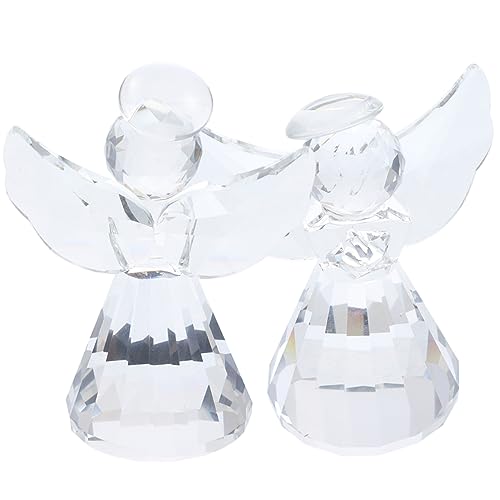Ange en cristal sun catcher suspendu pour bougie et statue décorative - 3