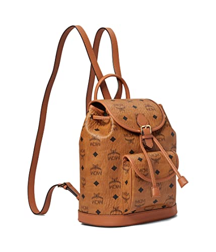 Mcm Aren Visetos Backpack Mini Cognac One Size #TOP22