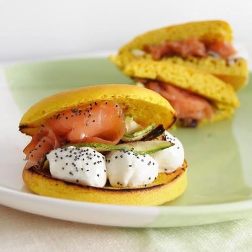 Nuvola Zero – Pane Zero MIX 3 Geschmacksrichtungen, Kohlenhydratfrei, Zuckerfrei, Laktosefrei, Glutenfrei, Reich an Ballaststoffen, 1 Stk Cloudbread, 1 Stk Pizza, 1 Stk Kurkuma