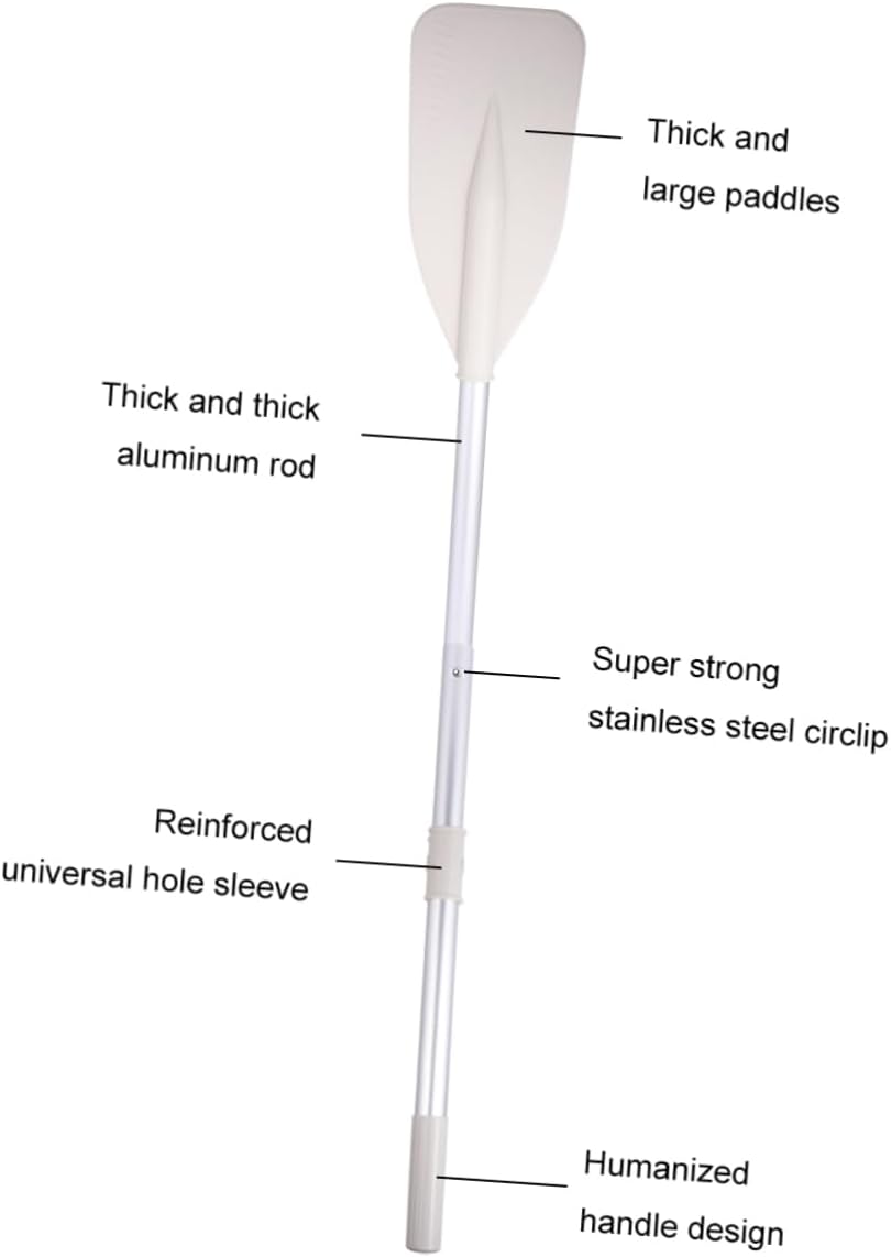 1Pair Detachable Aluminum Alloy Kayak Paddle Grey Boat Oars for Canoeing Lightweight Portable for Easy Carrying and Safe Water Fun