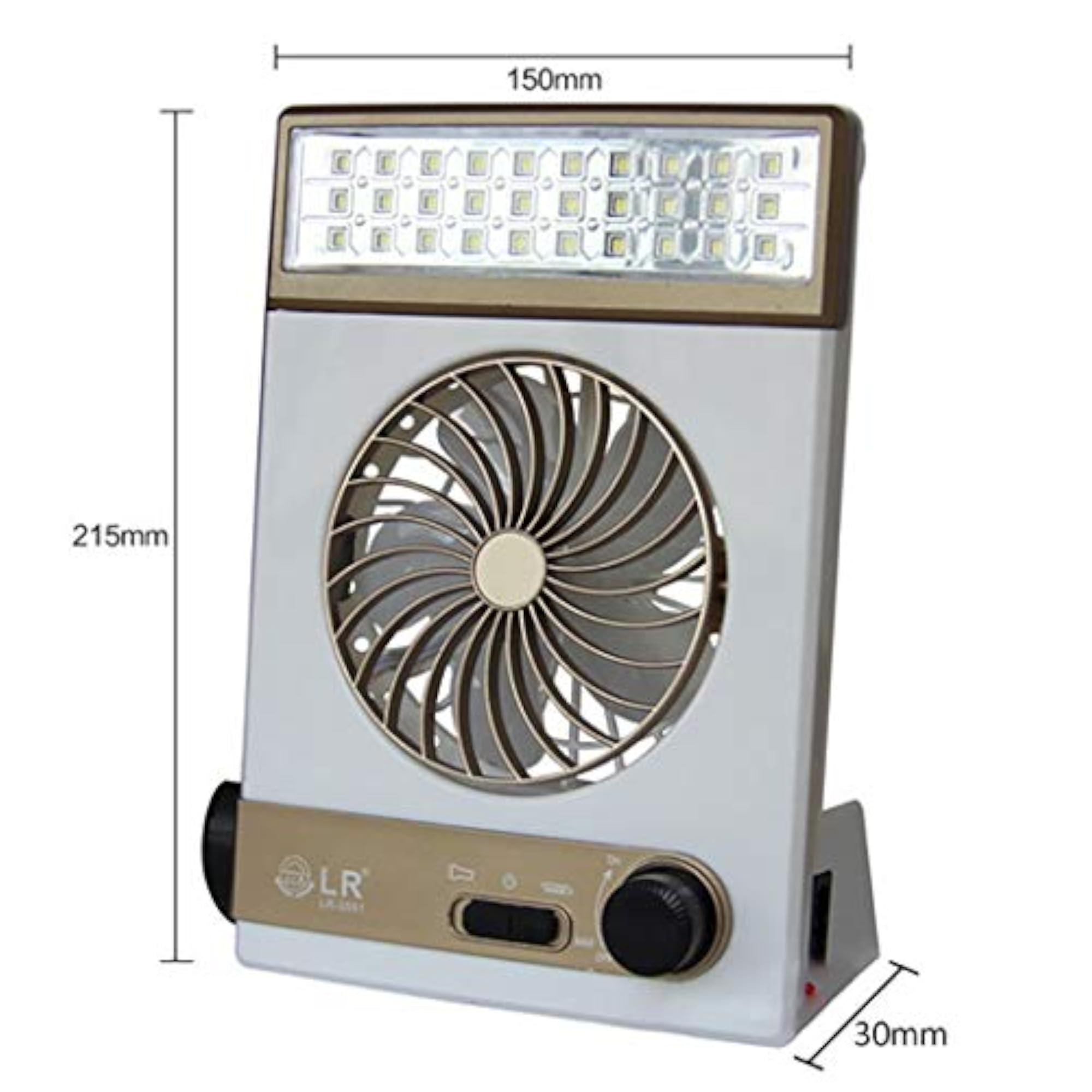 Portable Creative Table Lamp with Mini Electric Fan