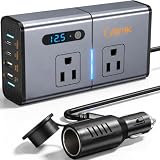 200W 7-in-1 Car Power Inverter DC 12V to 110V AC with Dual PD 36W USB-C & QC 3.0 30W,...