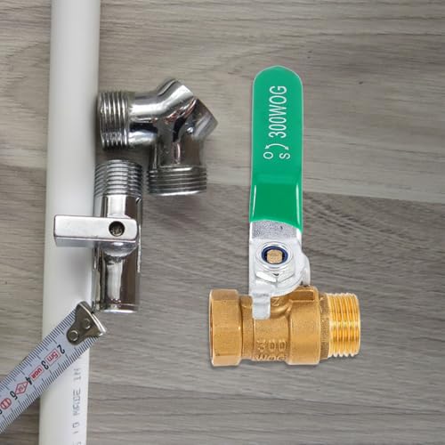 Válvula de bola de cobre DN15 con conexión roscada y diseño compacto verde para tuberías de agua 7