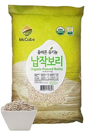 McCabe Organic Grain Bundle (White Rice + Pressed Barley), USDA Certified Organic, CCOF Certified, Product of USA