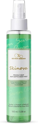 Skinova Body Mist Anti Septic Spray for Prickly Heat &amp; Itching Rashes | Herbal Cooling Spray with Long Lasting Freshness a...