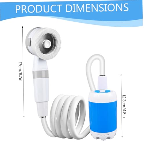 Pompe de douche de camping portable rechargeable étanche 2 modes Jorzer