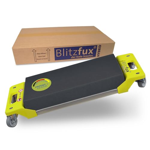 BLITZFUX Hybrid Kniepolster mit Rollen Knieroller bis 125kg belastbar - Der All-in-One Bauhelfer für Profis und Heimwerker: Fliesenlegen Bodenverlegen Malen Mühelos und Effizient!